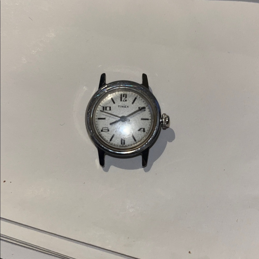 Vintage Timex Electric Stainless Steel Silver and Black Smartwatch Case- as is